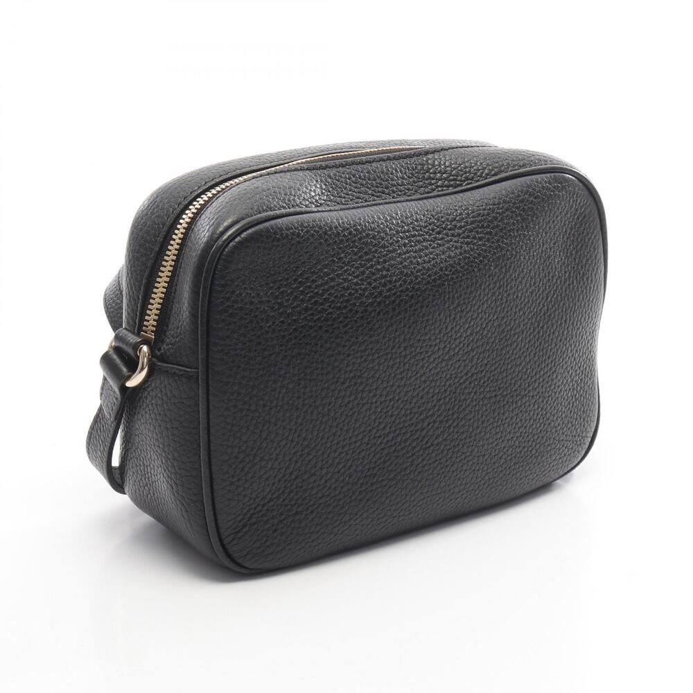Gucci Black Shoulder Interlocking GG Bag Disco Leather Soho